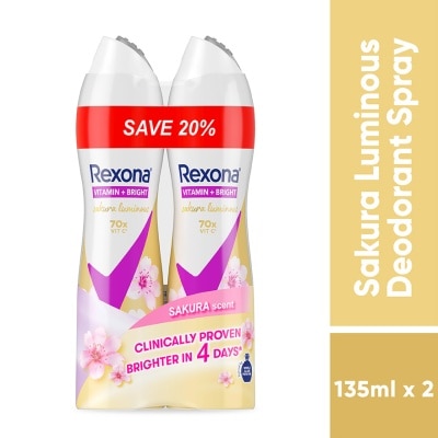REXONA Sakura Spray Deodorant 2x135ml