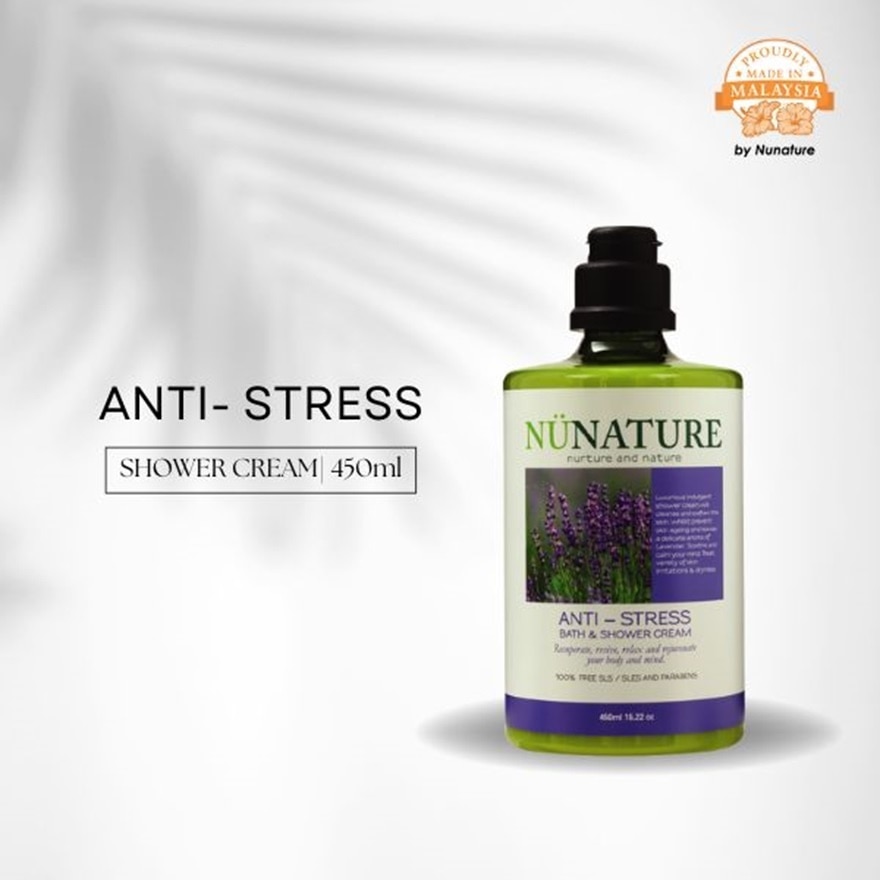 Nunature Anti-Stress Bath & Shower Cream 450ml