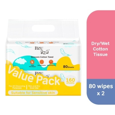 BZU BZU Skincare Cotton Towel Bundle Pack 2X80s