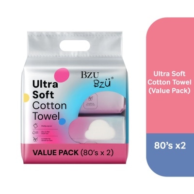 BZU BZU Skincare Cotton Towel Bundle Pack 2X80s