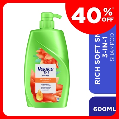 REJOICE Rich Soft Smooth Shampoo 600ml