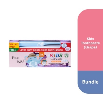 BZU BZU - Grape Toothpaste Free Toothbrush 50gx2