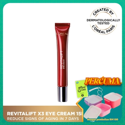 L'OREAL PARIS SKIN CARE - L'Oreal Revitalift Laser X3 Anti-Aging Transforming Eye Cream