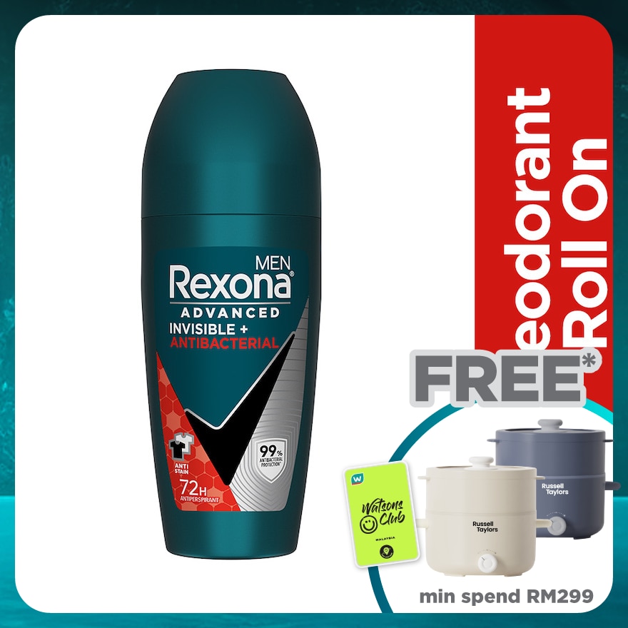 Invisible Antibacteria Roll On 45ml