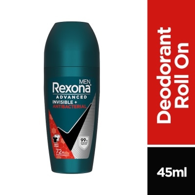 REXONA Invisible Antibacteria Roll On 45ml (Exp 09.25)