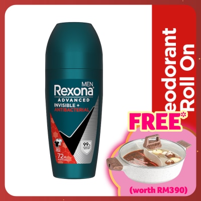 REXONA Invisible Antibacteria Roll On 45ml (Exp July 2027)
