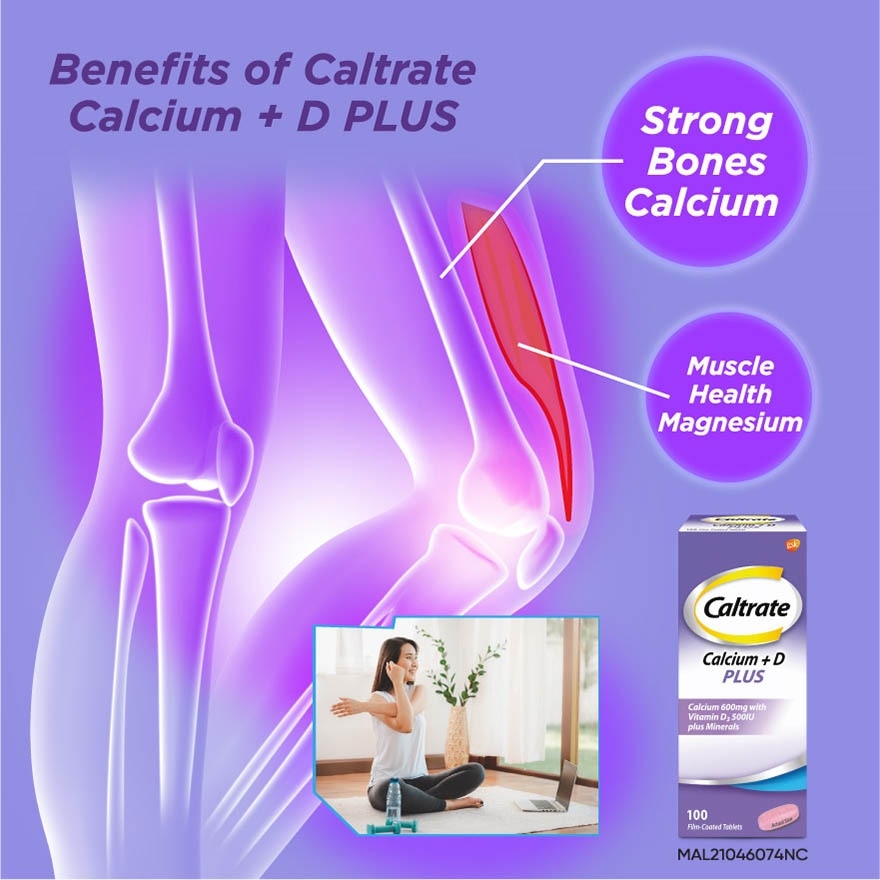 600 Plus Calcium with Vitamin D & Minerals 2X100s