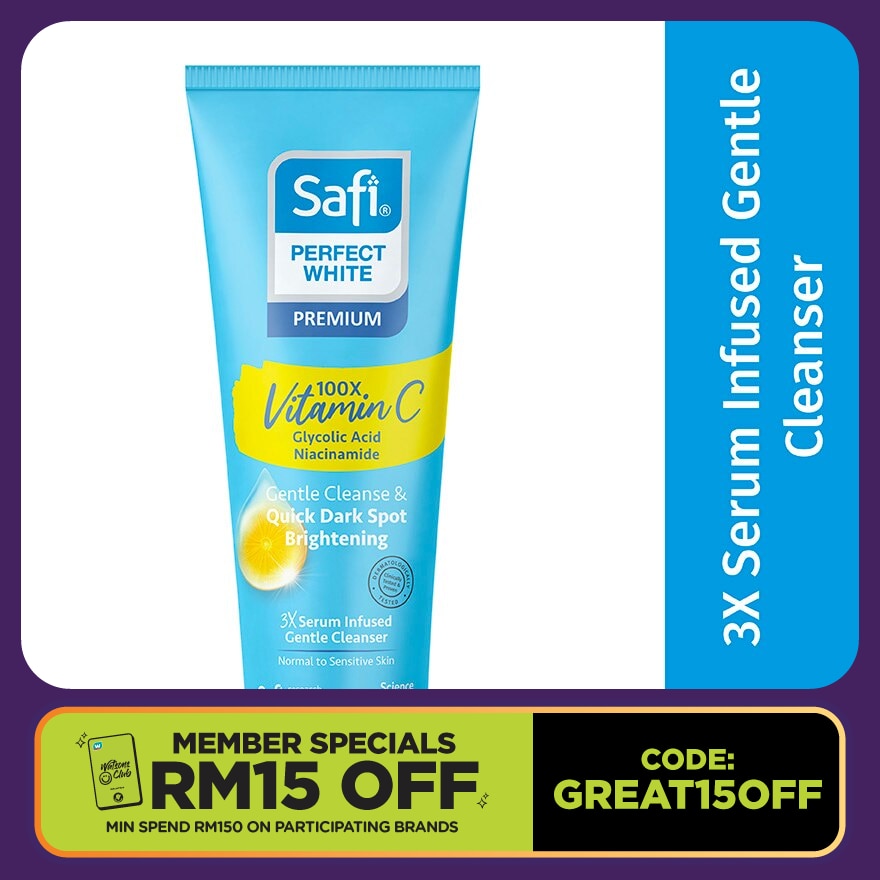 Perfect White 3X Serum Infused Gentle Cleanser 100g