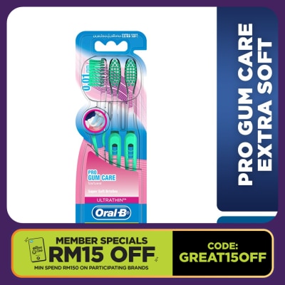 ORAL-B Ultrathin Extra Soft Pro Gum Care B2F1