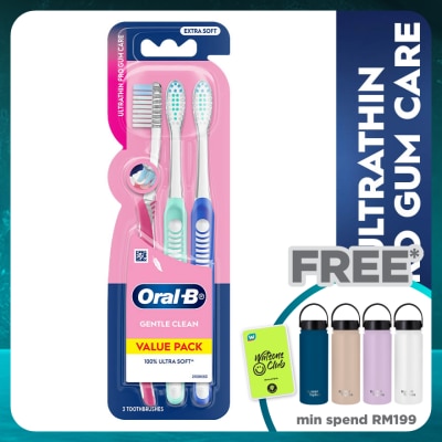 ORAL-B Ultrathin Pro Gum Care Toothbrush Blister 3s