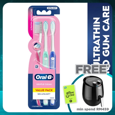 ORAL-B Ultrathin Pro Gum Care Toothbrush Blister 3s