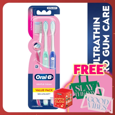 ORAL-B Ultrathin Pro Gum Care Toothbrush Blister 3s