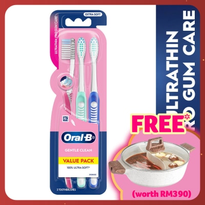 ORAL-B Ultrathin Pro Gum Care Toothbrush Blister 3s