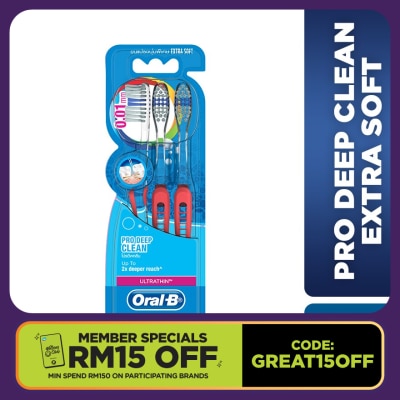 ORAL-B Ultrathin Extra Soft Indicator Deep Clean B2F1