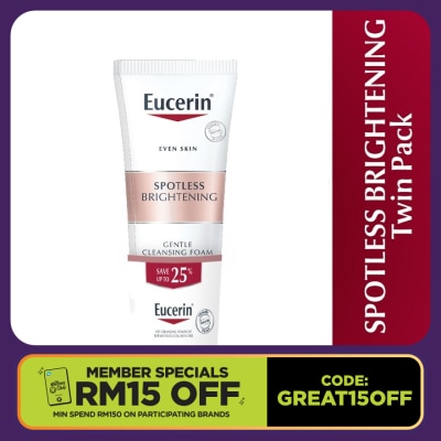 EUCERIN Spotless Brightening Cleansing Foam Twin Pack