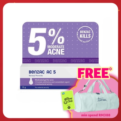 BENZAC Moderate Acne Gel 5% 15 gram
