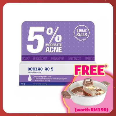 BENZAC Moderate Acne Gel 5% 15 gram