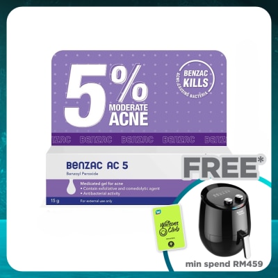 BENZAC Moderate Acne Gel 5% 15 gram