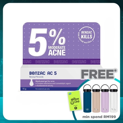 BENZAC Moderate Acne Gel 5% 15 gram