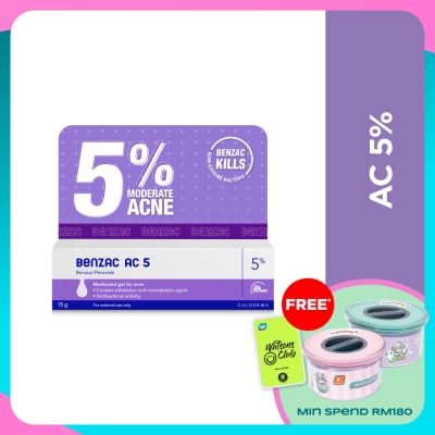 BENZAC Moderate Acne Gel 5% 15 gram