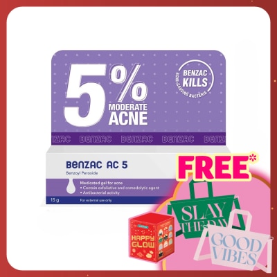 BENZAC Moderate Acne Gel 5% 15 gram