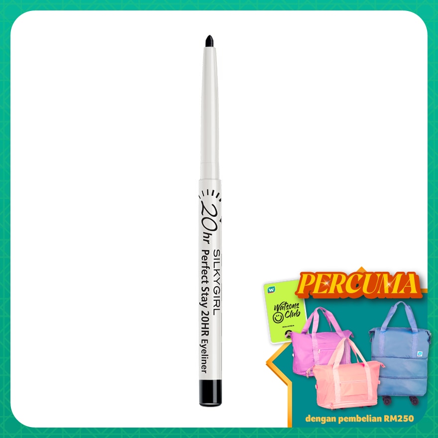 SILKYGIRL Perfect Stay 20HR Eyeliner 01 Blackest Black 1pc