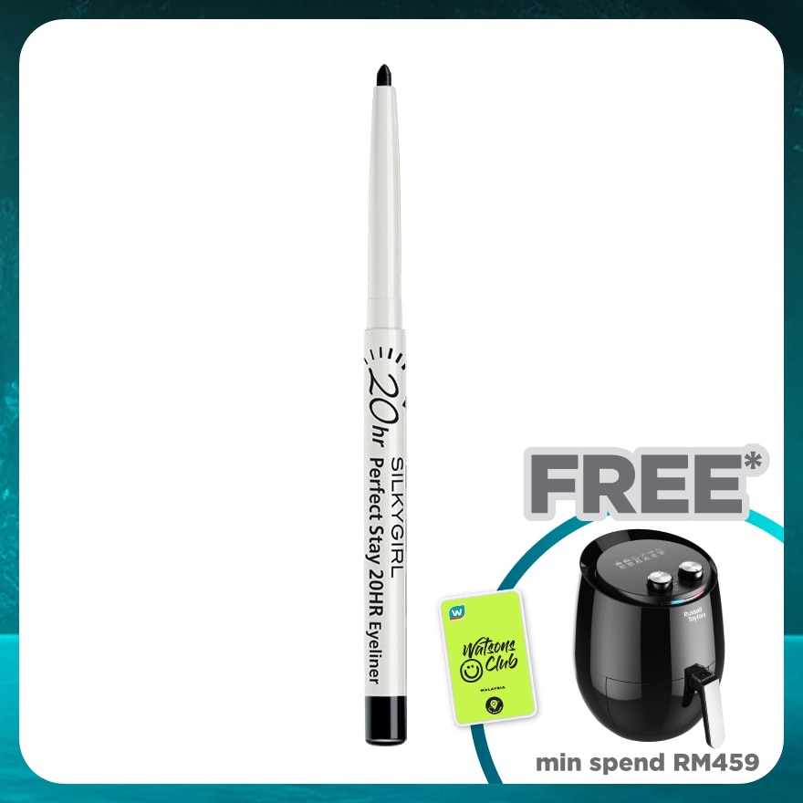 SILKYGIRL Perfect Stay 20HR Eyeliner 01 Blackest Black 1pc