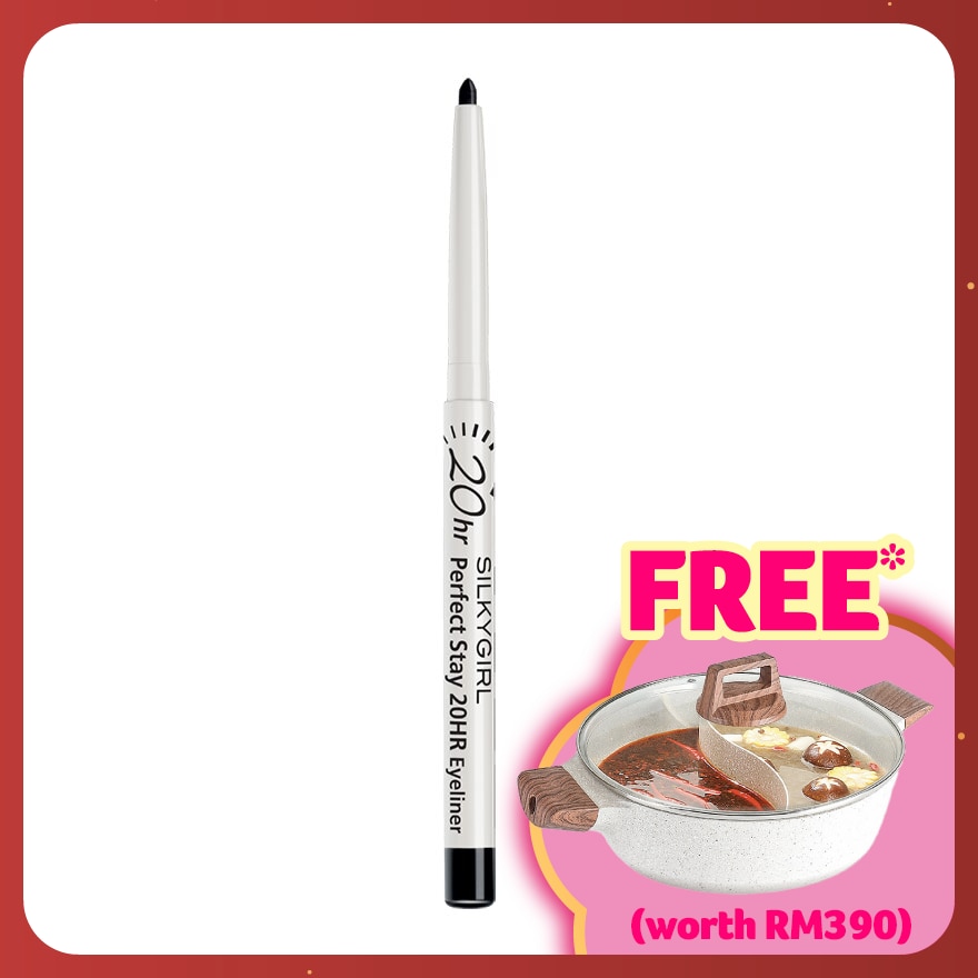 SILKYGIRL Perfect Stay 20HR Eyeliner 01 Blackest Black 1pc