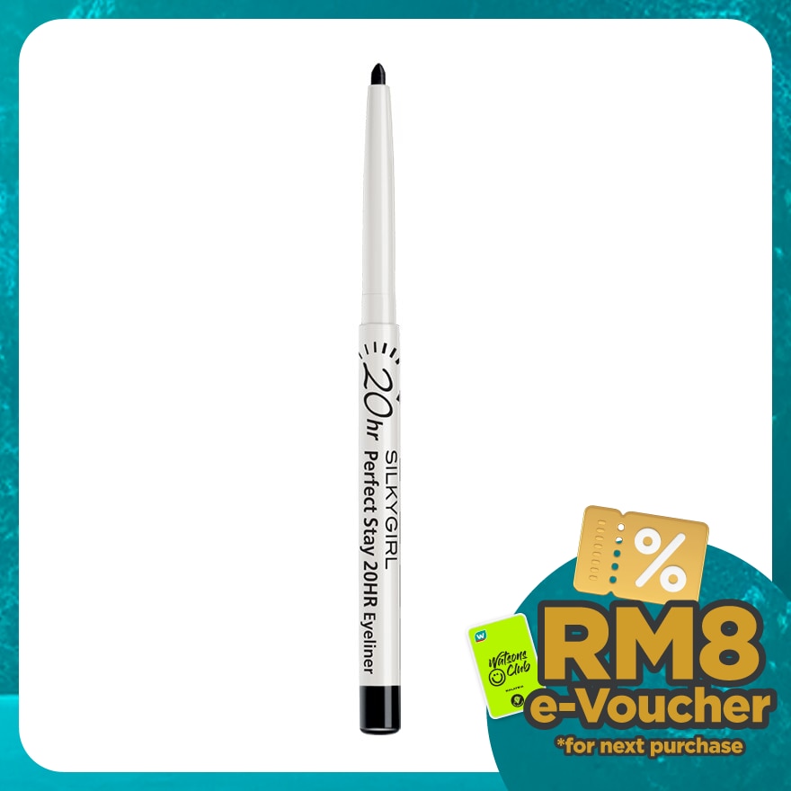 SILKYGIRL Perfect Stay 20HR Eyeliner 01 Blackest Black 1pc