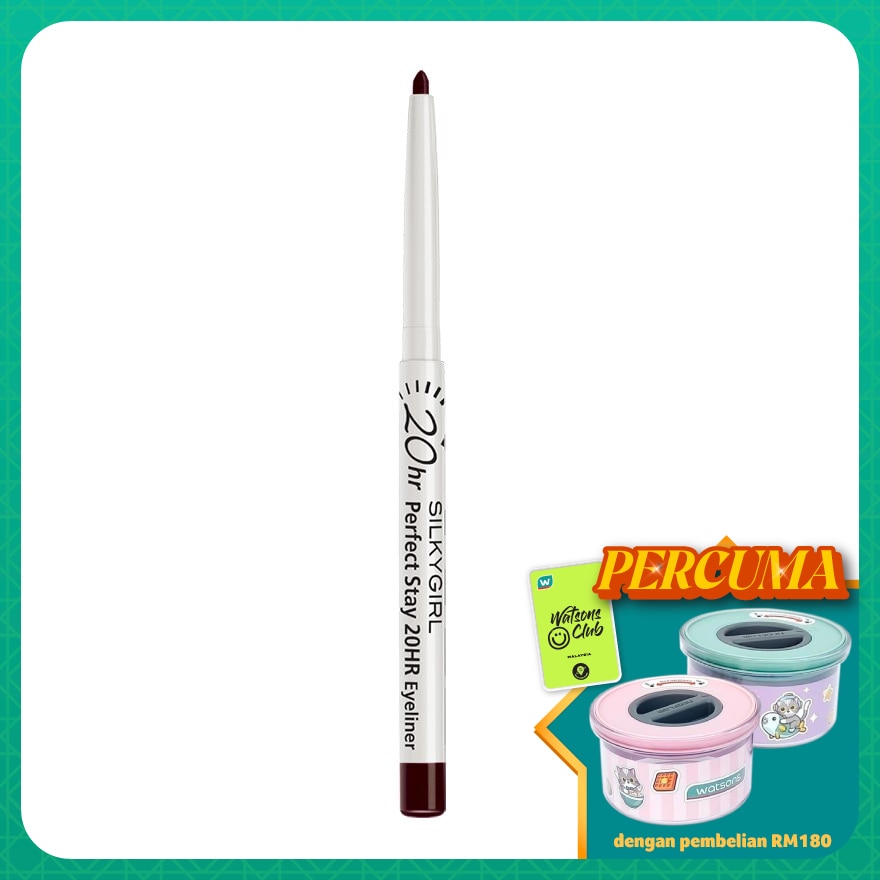 SILKYGIRL Perfect Stay 20HR Eyeliner 02 Dark Brown 1's