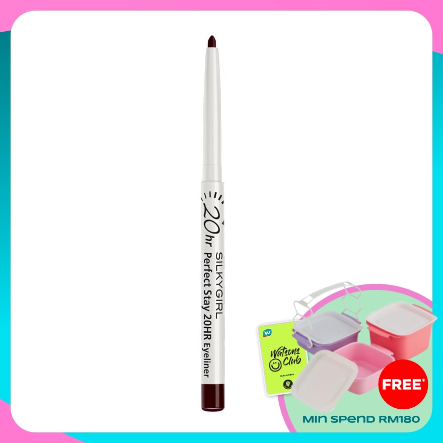 SILKYGIRL Perfect Stay 20HR Eyeliner 02 Dark Brown 1's