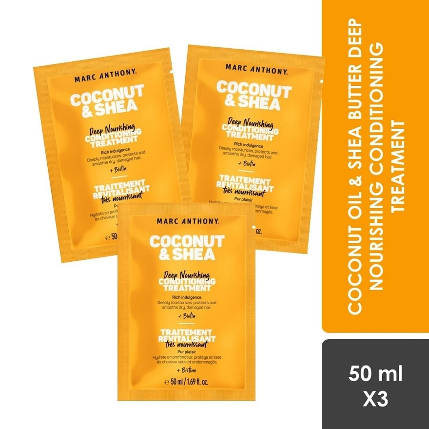 Coconut & Shea Deep Nourishing Conditioning Treatment 3 x 50ml