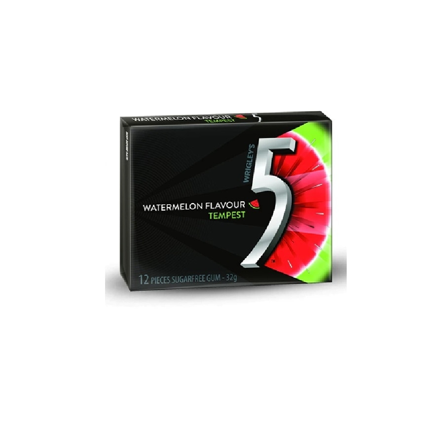 5GUM Tempest Watermelon Flavor Chewing Gum 12's