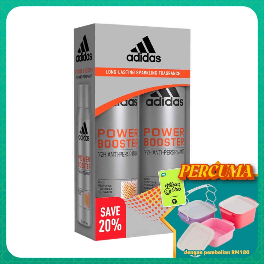 Men Deodorant Body Spray Power Booster 2 x 150ml