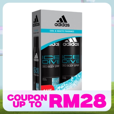 ADIDAS Ice Drive Deodorant Spray 2 x 150ml