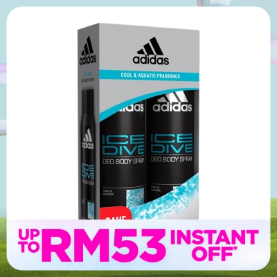 ADIDAS Ice Drive Deodorant Spray 2 x 150ml