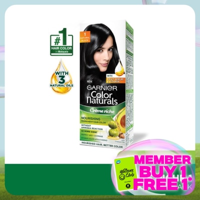 GARNIER HAIR COLOR Color Naturals 1 Black 1's