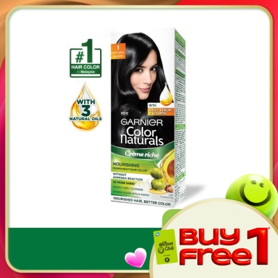 GARNIER HAIR COLOR - Color Naturals 1 Black 1's