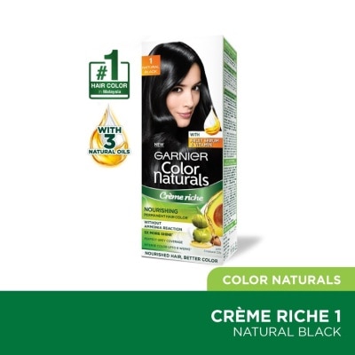 GARNIER HAIR COLOR Color Naturals 1 Black 1's