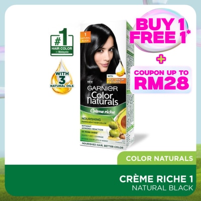 GARNIER HAIR COLOR Color Naturals 1 Black 1's