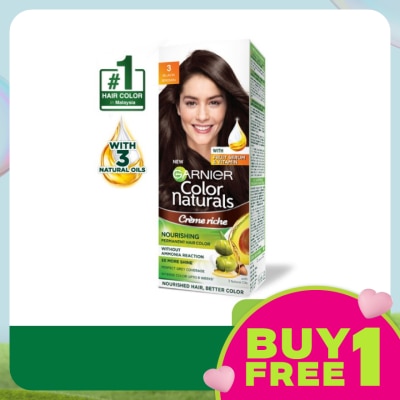 GARNIER HAIR COLOR Color Naturals 3 Dark Brown 1's