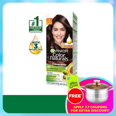 GARNIER HAIR COLOR - Color Naturals 3 Dark Brown 1's