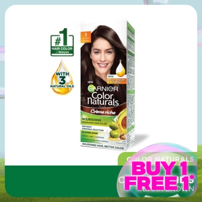 GARNIER HAIR COLOR Color Naturals 3 Dark Brown 1's