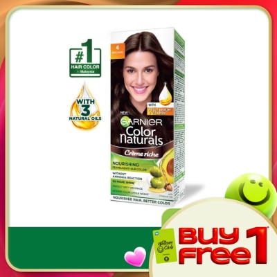 GARNIER HAIR COLOR - Color Naturals 4 Brown 1's
