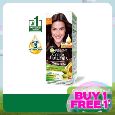 GARNIER HAIR COLOR Color Naturals 4 Brown 1's