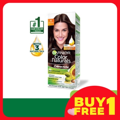 GARNIER HAIR COLOR Color Naturals 4 Brown 1's