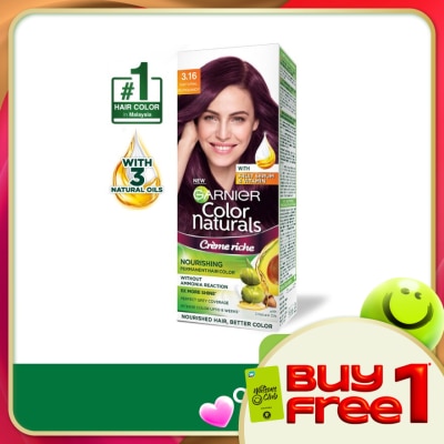 GARNIER HAIR COLOR - Color Naturals 3.16 Red Burgundy 1's