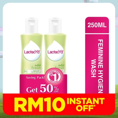 LACTACYD Feminine Wash All Day Fresh 2 x 250ml