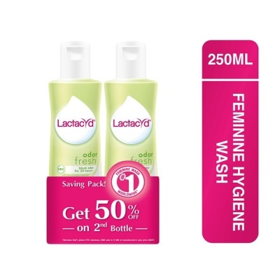 LACTACYD Feminine Wash All Day Fresh 2 x 250ml