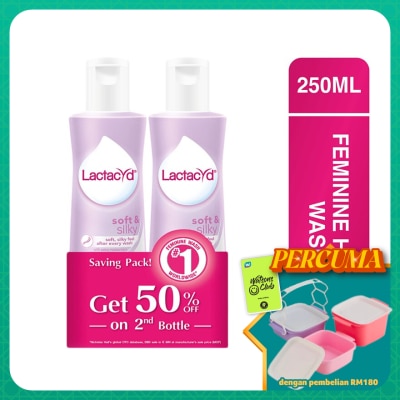 LACTACYD - Soft & Silky 250ml Twinpack